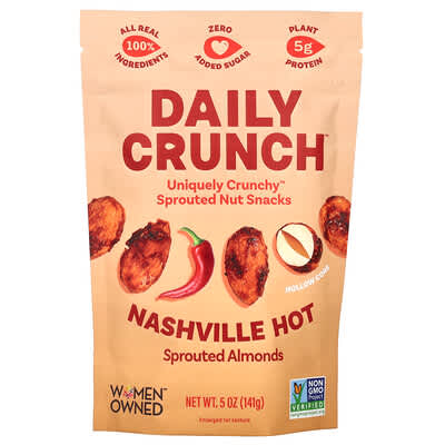 Пророщенный миндаль Nashville Hot, 5 oz (141 g)