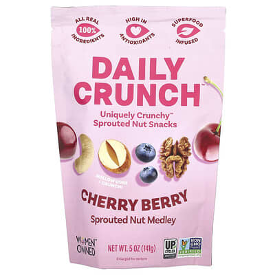 Смесь орехов Daily Crunch Sprouted Nut Medley Cherry Berry 5 oz (141 g)