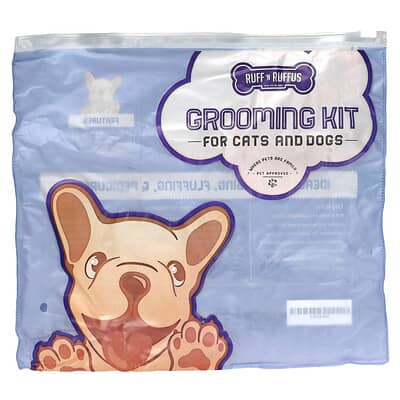 Набор для ухода за кошками и собаками Ruff 'N Ruffus, щетка и когтерезка, Purple