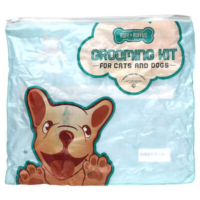 Набор для груминга кошек и собак Ruff 'N Ruffus, Aqua, 1 Brush, 1 Clipper