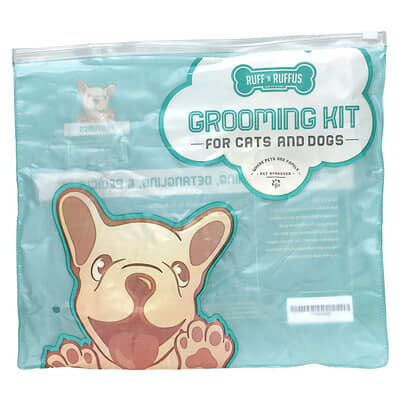 Набор для груминга кошек и собак Ruff 'N Ruffus, щетка и когтерезка, Aqua