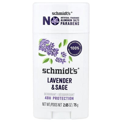 Deodorant, Lavender & Sage, 2.65 oz (75 g)