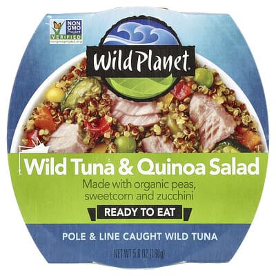 Wild Planet салат с тунцом и киноа, 5.6 oz (160 g)