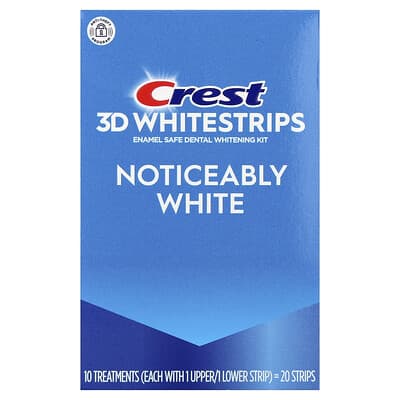 3D Whitestrips, набор для отбеливания зубов, заметный эффект, 20 полосок
