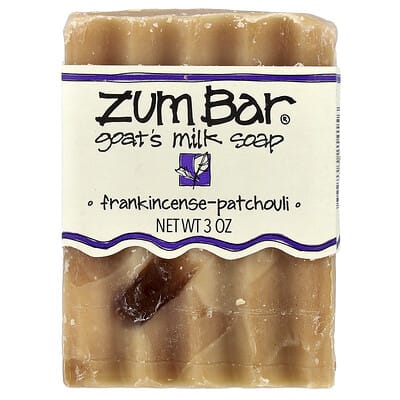 Zum Bar®, Goat's Milk Soap, Frankincense-Patchouli, 3 oz