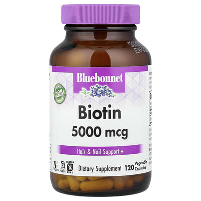 Biotin, 5,000 mcg, 120 Vegetable Capsules