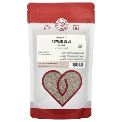 Organic Ajwain Seed, Whole, 8 oz (226 g)