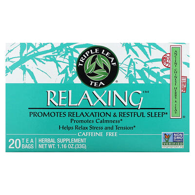 Relaxing, Caffeine Free, 20 Tea Bags, 1.16 oz (33 g)
