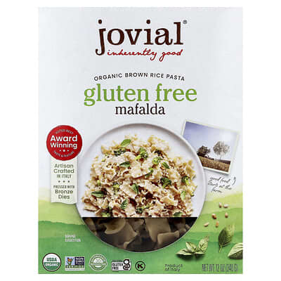 Organic Brown Rice Pasta, Mafalda, 12 oz (340 g)