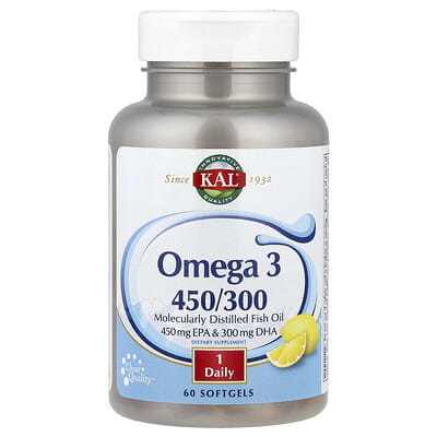 Omega 3 450/300, 60 мягких капсул (1,280 mg per Softgel)