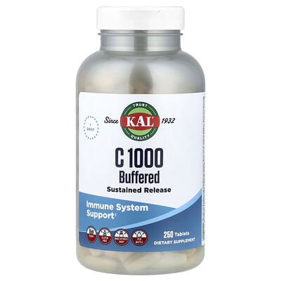 C 1000 Sustained Release, Buffered, 250 Tablets