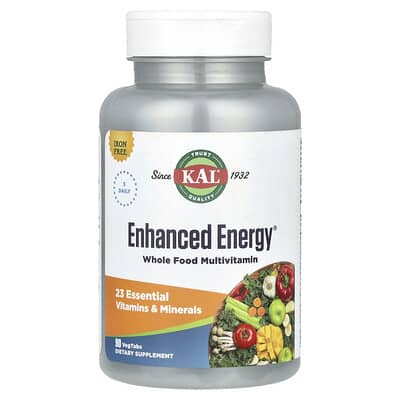 Enhanced Energy®, Whole Food Multivitamin, Iron Free, 90 VegTabs
