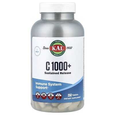 C 1000+, Sustained Release, 250 Tablets