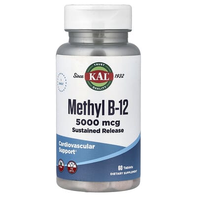 Methyl B-12, Sustained Release, 5,000 mcg, 60 таблеток