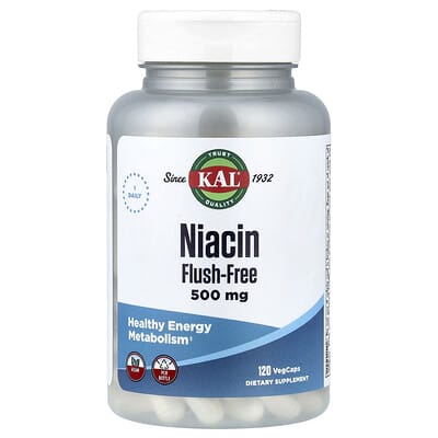 Ниацин, Flush-Free, 120 вегетарианских капсул