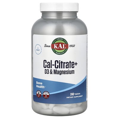 Cal-Citrate+, D3 & Magnesium, 240 таблеток