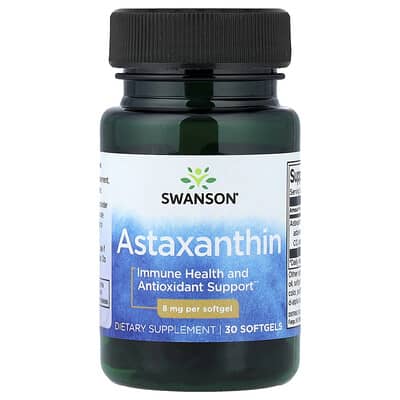 Astaxanthin, 8 mg, 30 мягких капсул