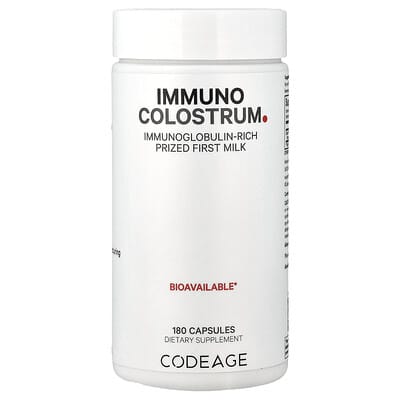 Codeage Immuno Colostrum, 180 капсул (500 mg на капсулу)