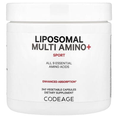 Liposomal Multi Amino+, Sport, 240 вегетарианских капсул