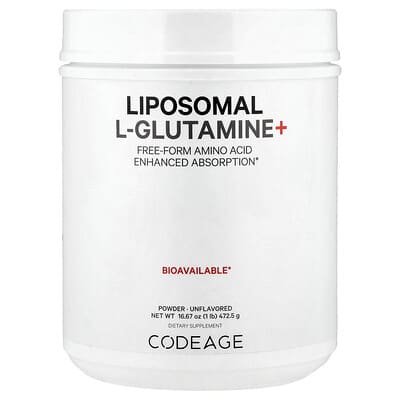 Порошок Codeage Liposomal L-Glutamine+ Unflavored 16.67 oz (472.5 g)