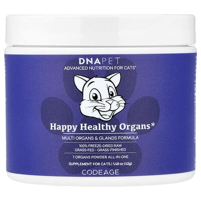 DNA Pet, формула для здоровья органов, для кошек, 1.48 oz (42 g)