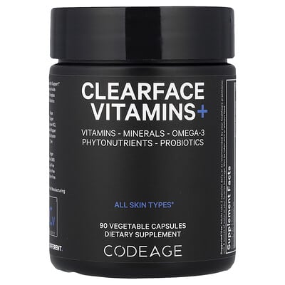 Clearface Vitamins+, 90 вегетарианских капсул