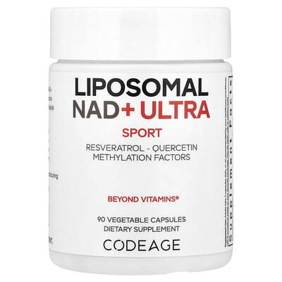 Sport, Liposomal NAD+ ULTRA, 90 растительных капсул