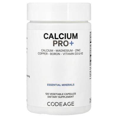 Calcium Pro+, 120 вегетарианских капсул