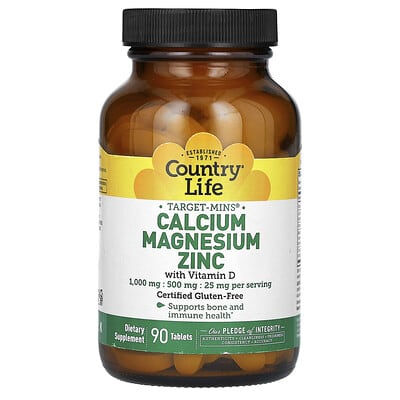 Target-Mins®, Calcium, Magnesium, Zinc With Vitamin D, 90 Tablets