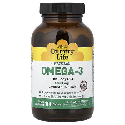 Натуральный Omega-3, 100 мягких капсул