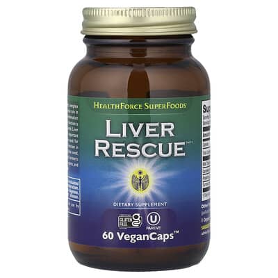 HealthForce Superfoods Liver Rescue™, 60 веганских капсул