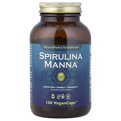 HealthForce Superfoods Spirulina Manna™, 150 веганских капсул™