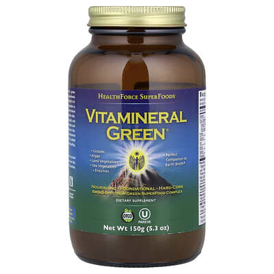 Зеленый суперфуд HealthForce Superfoods Vitamineral Green®, 5.3 oz (150 g)