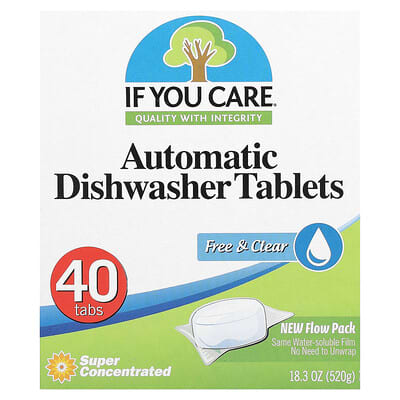 Automatic Dishwasher Tablets, 40 Tablets, 18.3 oz (520 g)