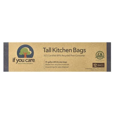 Кухонные пакеты If You Care Tall Kitchen, 12 шт