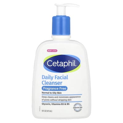 Очищающее средство для лица Cetaphil, без отдушек, 16 fl oz (473 ml)