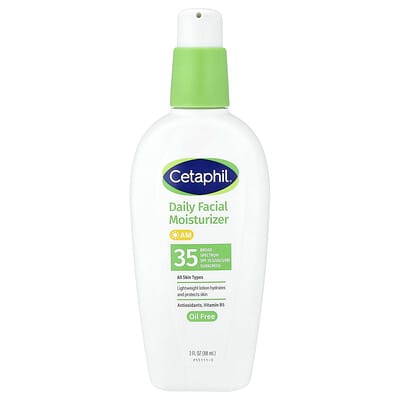 Ежедневный увлажняющий крем для лица, солнцезащитный, SPF 35, без отдушек, 3 fl oz (88 ml)