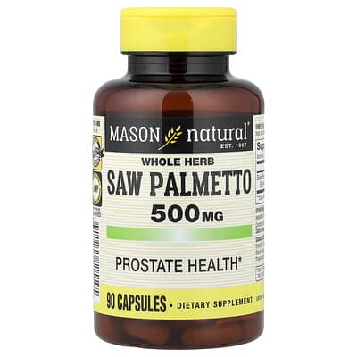 Whole Herb Saw Palmetto, 500 mg, 90 капсул