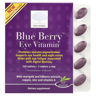 Blue Berry™, витамины для глаз, 120 таблеток