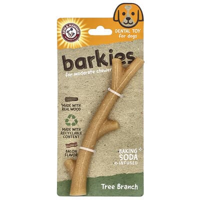 Dental Toy For Dogs, Tree Branch, Bacon, 1 Toy