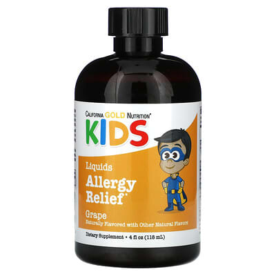 Kids, Liquid Seasonal Support with Elderberry, Zinc, and Vitamin C, Natural Grape Flavor, 4 fl oz (118 ml)