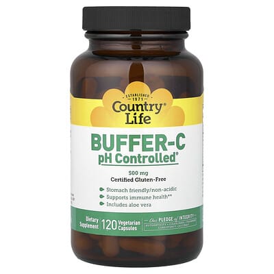 Buffer-C, pH Controlled®, 120 Vegetarian Capsules