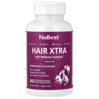 NuBest Hair Xtra 60 вегетарианских капсул
