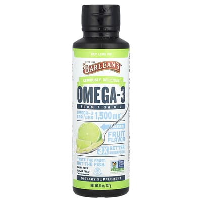 Omega-3 из рыбьего жира, Key Lime Pie, 8 oz (227 g)