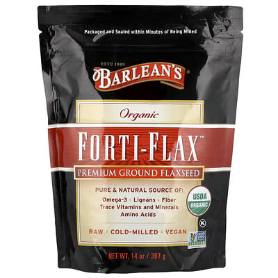 Organic Forti-Flax™, молотый лен премиум-класса, 14 oz (397 g)