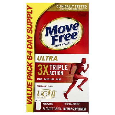 Move Free® Joint Health, Ultra, Triple Action, 64 покрытых таблеток