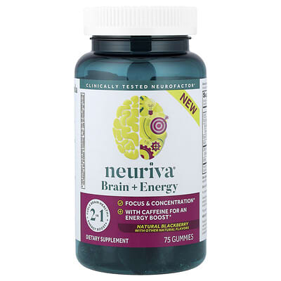 БАД Neuriva® Brain + Energy Natural Blackberry 75 Gummies
