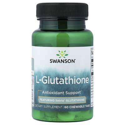 L-Glutathione, 60 жевательных таблеток (50 mg per Tablet)