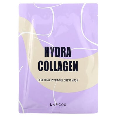 Маска для лица Lapcos Hydra Collagen Renewing Hydra-Gel Chest Beauty Mask, 1 Sheet, 1.14 oz (40 g)