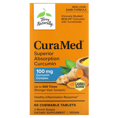 Жевательные таблетки CuraMed®, Enhanced Absorption, 60 шт.